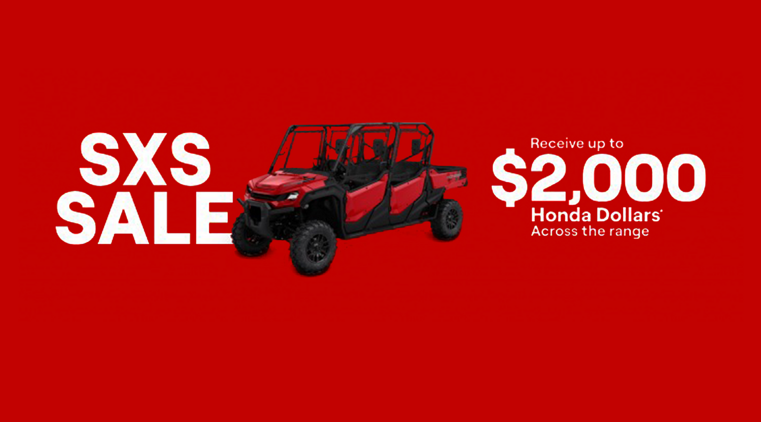 Honda SXS Pioneer Payback Campaign