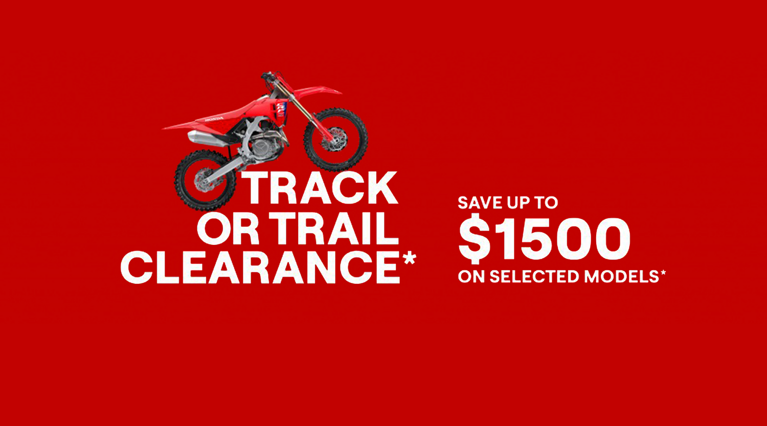 Honda Track or Trail Clearance