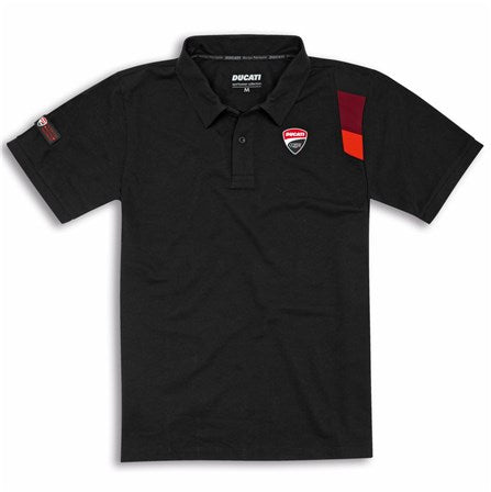 Ducati DC Sport Mens Black Polo Shirt