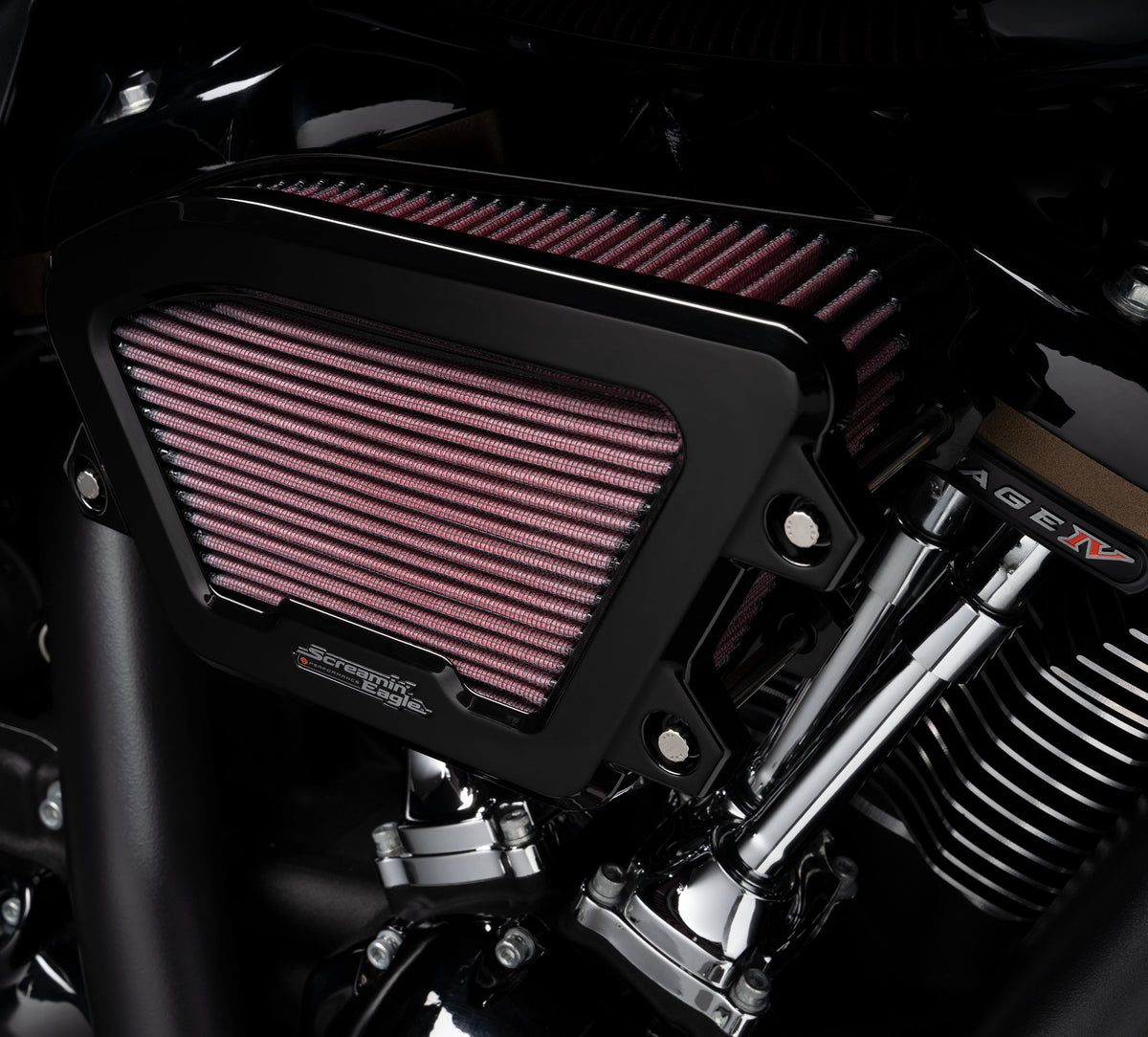 Harley-Davidson Screamin' Eagle Air Cleaner - Extreme Wedge Black
