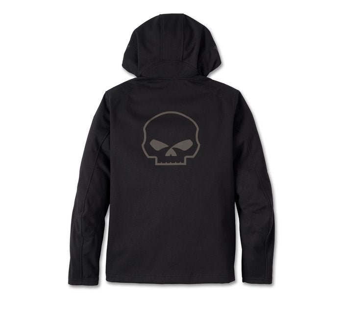 Harley-Davidson Men's Deflector 2.0 Willie G Skull Riding Fleece - Black Beauty CL