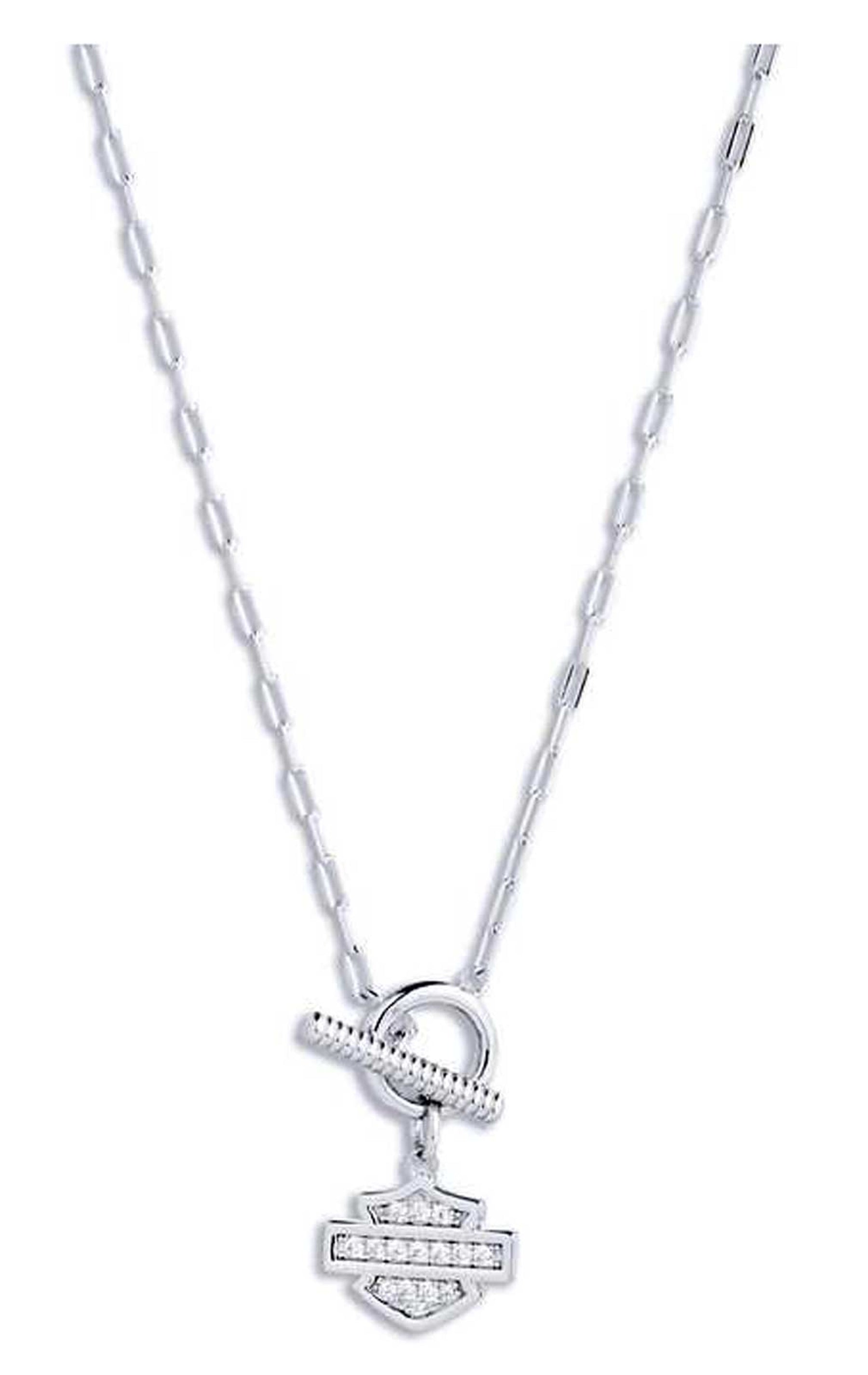 Harley-Davidson 16" Bar and Shield Logo Toggle Pendant Necklace