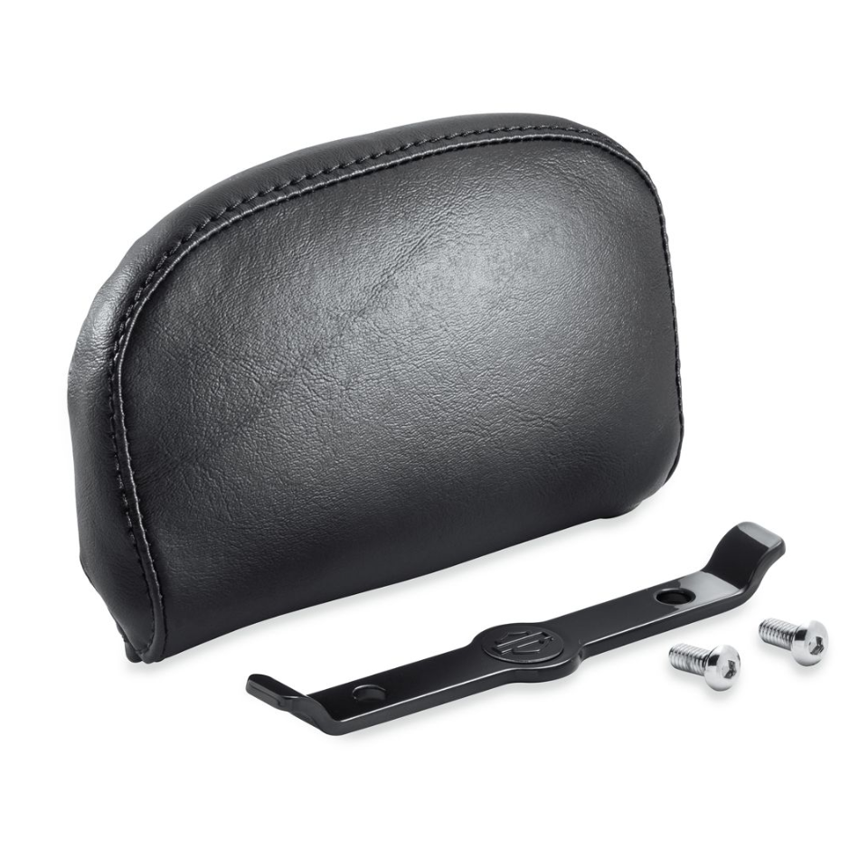 Harley-Davidson Passenger Backrest Pad - Compact - Smooth Black Vinyl