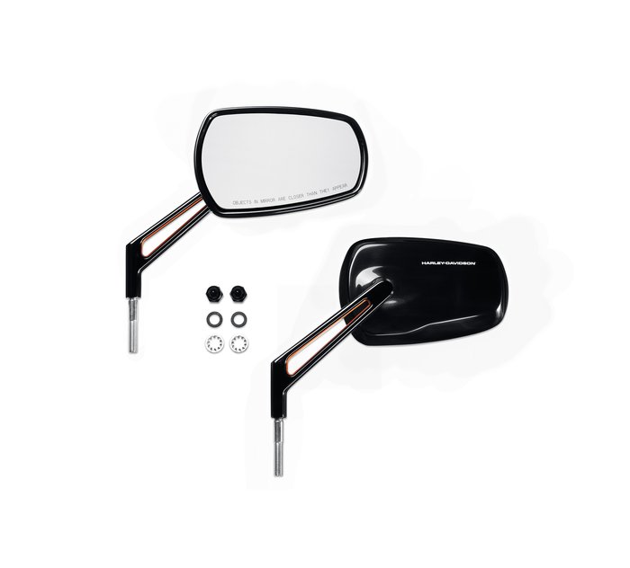 Harley-Davidson Adversary Mirrors - Black & Orange