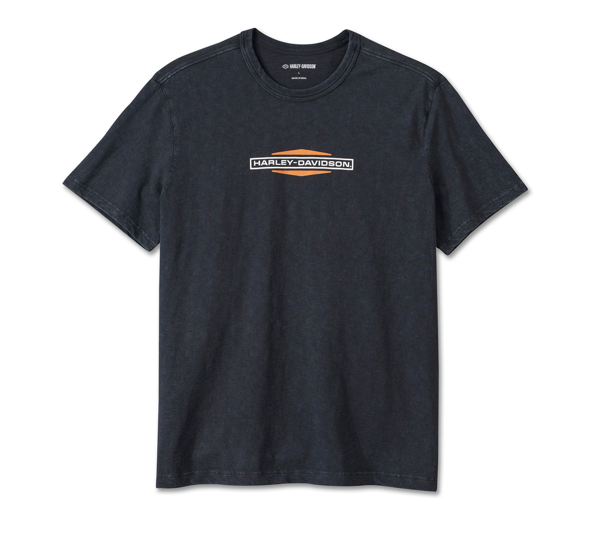 Harley Davidson Men's Stacked Bar & Shield Slub Tee - Harley Black