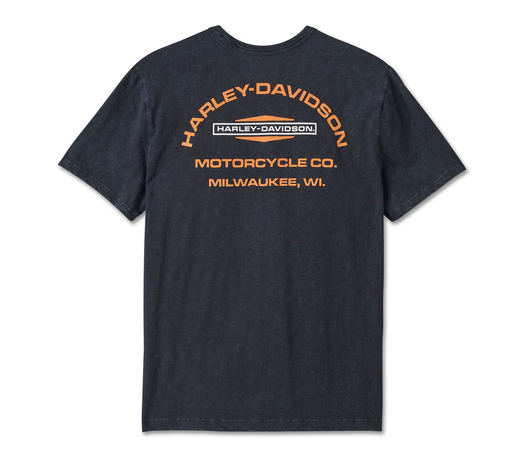 Harley Davidson Men's Stacked Bar & Shield Slub Tee - Harley Black