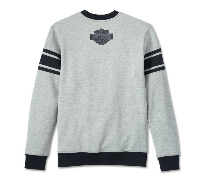 Harley-Davidson Men's #1 Racing Sweatshirt - Charcoal Grey Heather CL