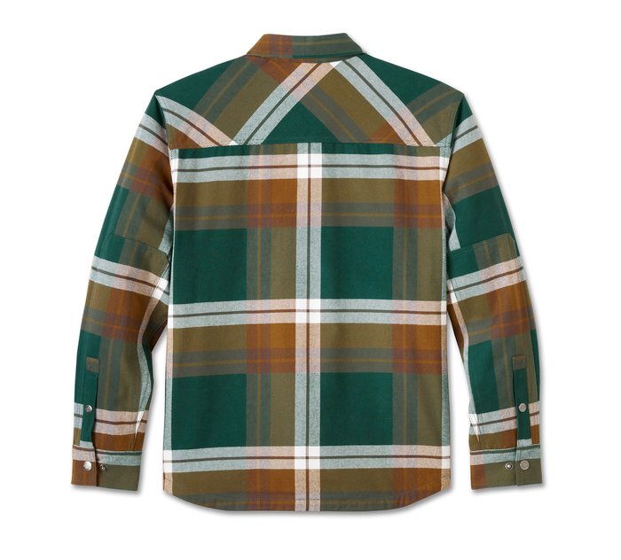 Harley-Davidson In Between The Line Shirt Jacket - Plaid - Java & Rainforest