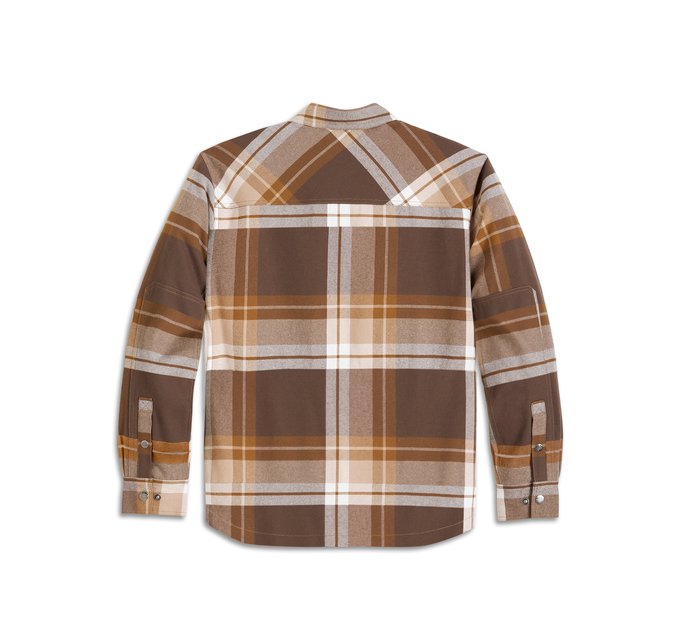 Harley-Davidson In Between The Line Shirt Jacket - Plaid - Java & Toffee