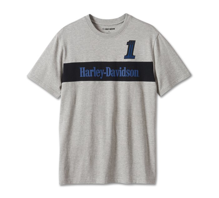 Harley-Davidson Men's #1 Enduro Tee - Dark Grey Heather