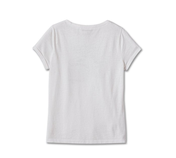 Harley-Davidson Women's Screamin' Eagle Burnout Tee - Bright White