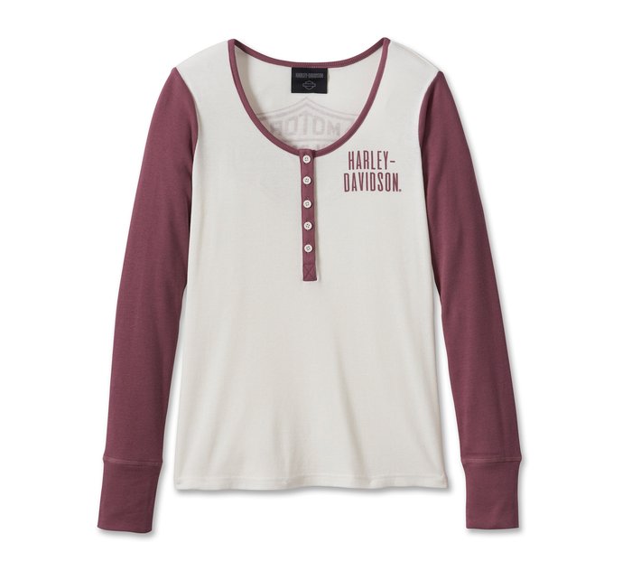 Harley-Davidson Women's Bar & Shield Timeless Henley