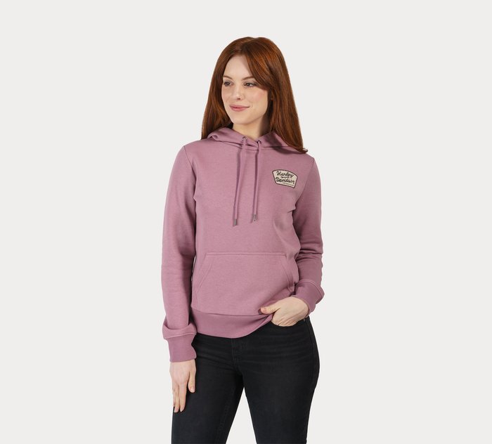 Harley-Davidson Women's Special Machinist Pullover Hoodie - Dusky Orchid CL