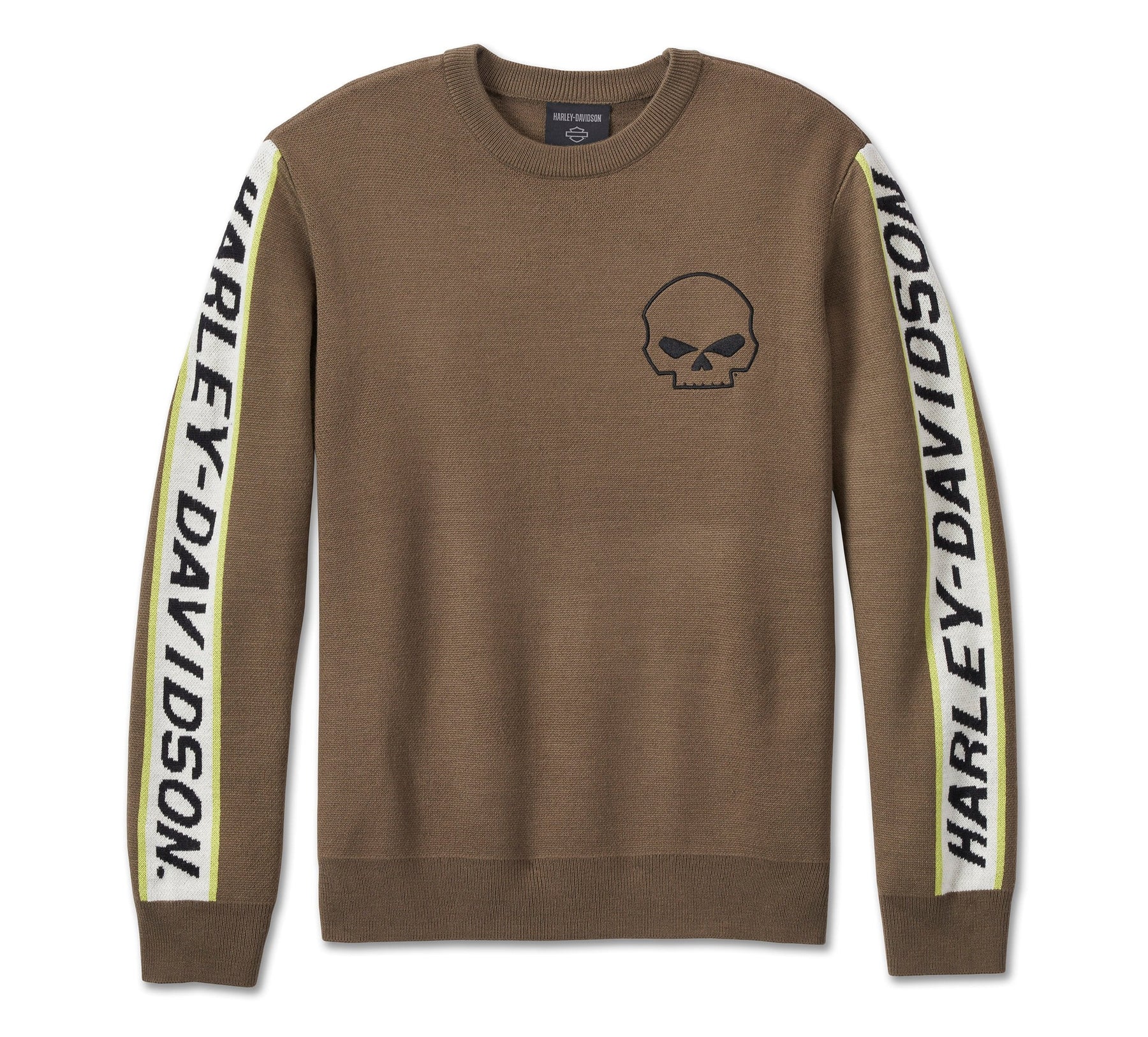 Harley-Davidson Men's Willie G Skull Viper Sweater - Stone Grey CL