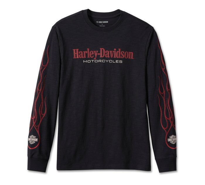 Harley-Davidson Men's In Flames Tee - Black Beauty