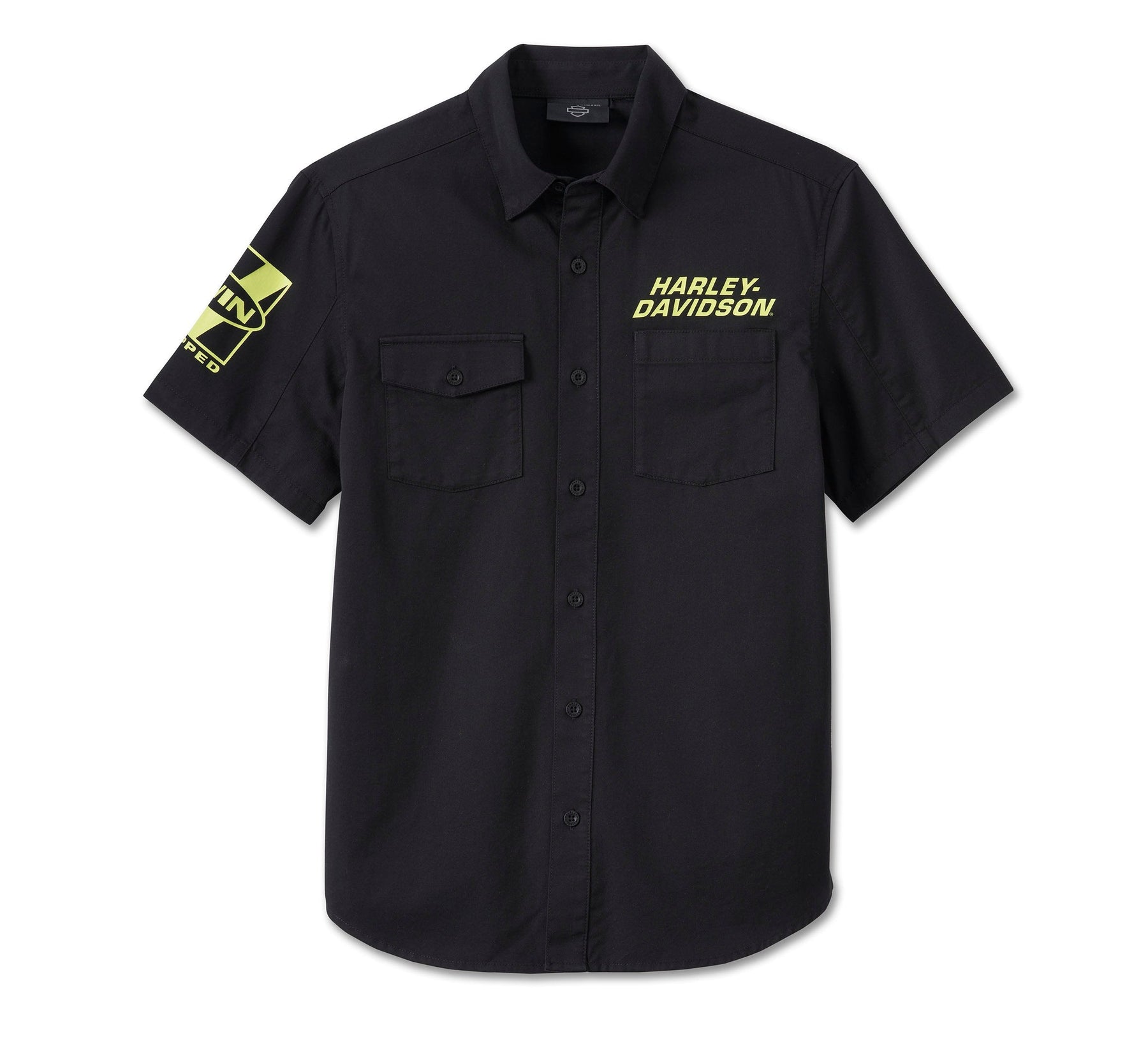 Harley-Davidson Men's Willie G Skull Short Sleeve Shirt - Black Beauty