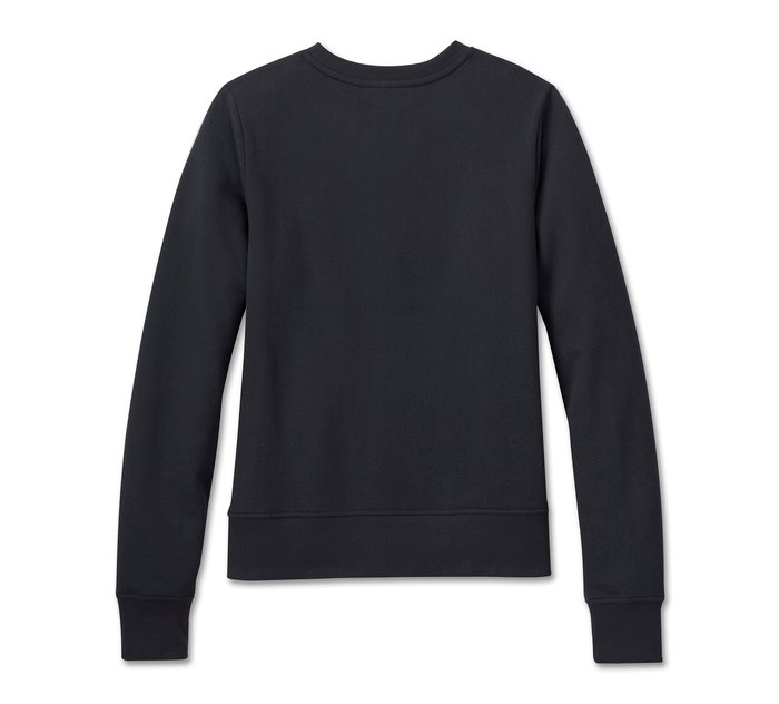 Harley-Davidson Women's Flying Eagle Crewneck - Black Beauty