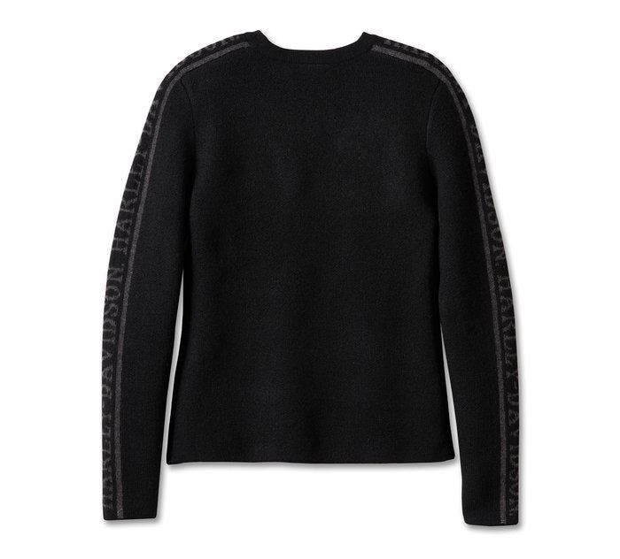 Harley-Davidson Women's Viper Crewneck Sweater - Black Beauty