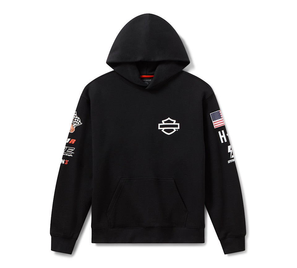 HARLEY-DAVIDSON MENS FACTORY RACING FANWEAR HOODIE