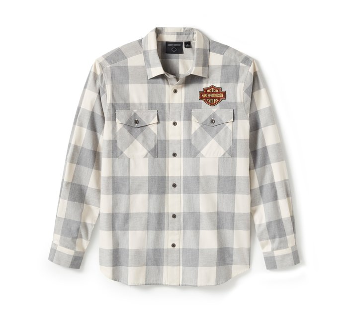 Harley-Davidson Men's Heritage Plaid Long Sleeve Shirt Harley-Davidson Men's Heritage Plaid Long Sleeve Shirt