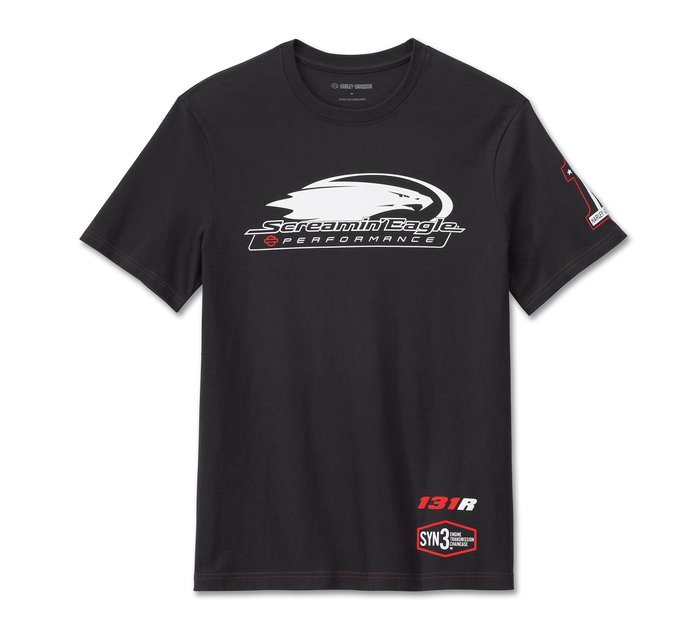 Harley-Davidson Men's Screamin' Eagle Short Sleeve Tee - Harley Black