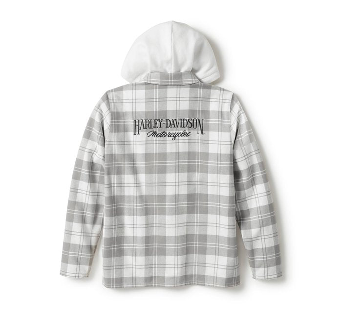Harley-Davidson Women's Heritage Plaid Hooded Shacket