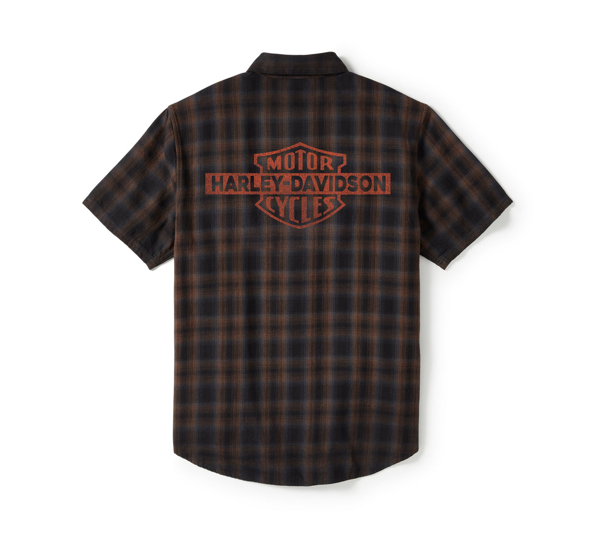 Harley-Davidson Men's Bar & Shield Plaid Short Sleeve Shirt