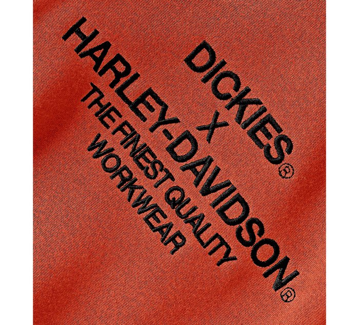 Harley-Davidson Dickies x H-D Eagle Sleeve Hoodie - Vintage Orange