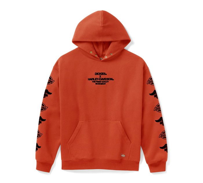 Harley-Davidson Dickies x H-D Eagle Sleeve Hoodie - Vintage Orange