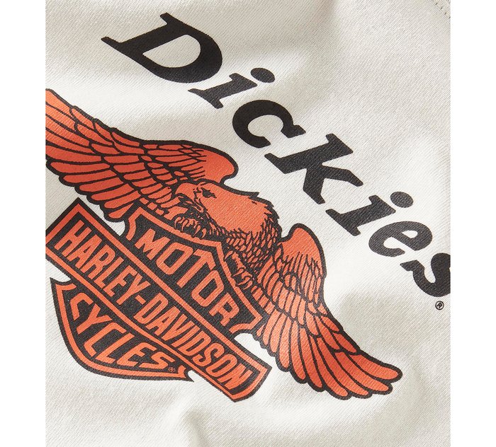 Harley-Davidson Men's Dickies x H-D Heavyweight Long Sleeve Eagle Tee - Silver Birch
