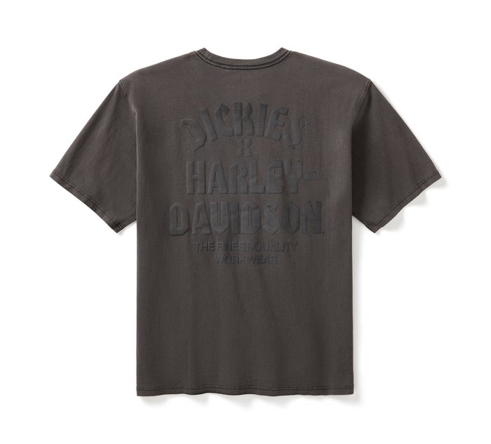 Harley-Davidson Men's Dickies x H-D Heavyweight Pigment Dyed Short Sleeve Tee