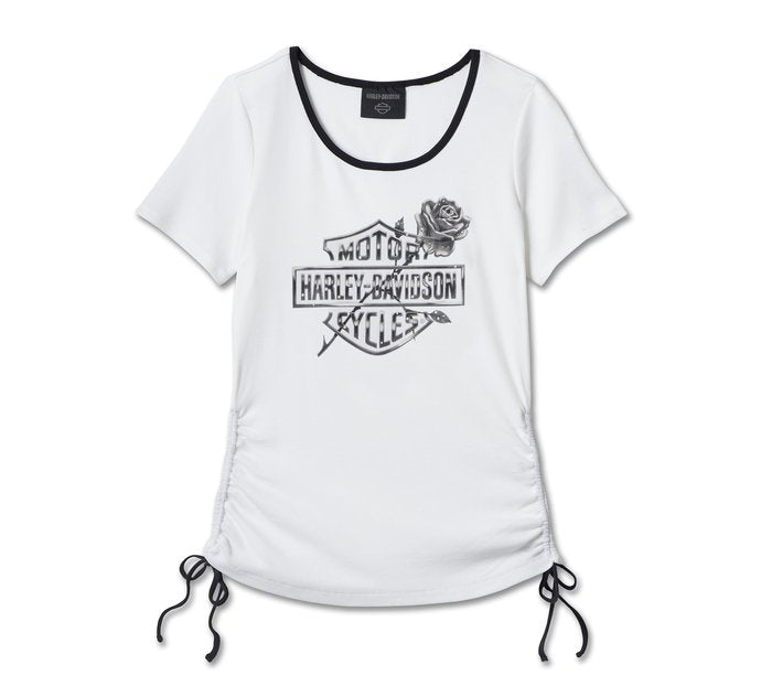 Harley-Davidson® Women's Illuminate Bar & Shield Tee - WHITE