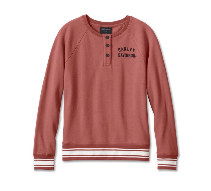 Harley-Davidson Women's Race Her Crewneck Pullover - Light Mahogany CL