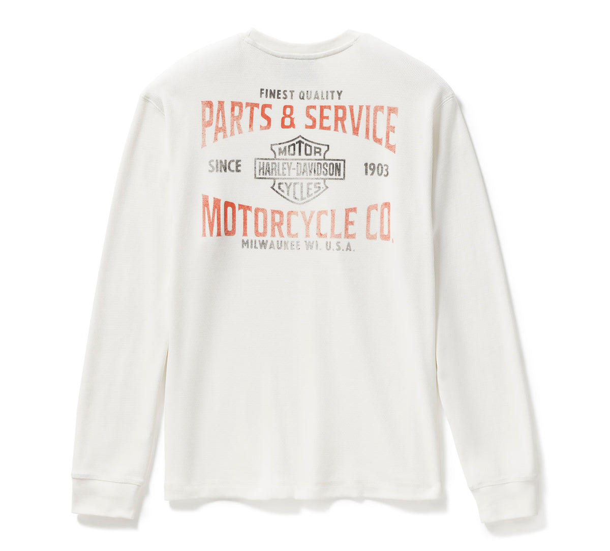 Harley-Davidson Men's Parts & Service Long Sleeve Thermal - Cloud Dancer