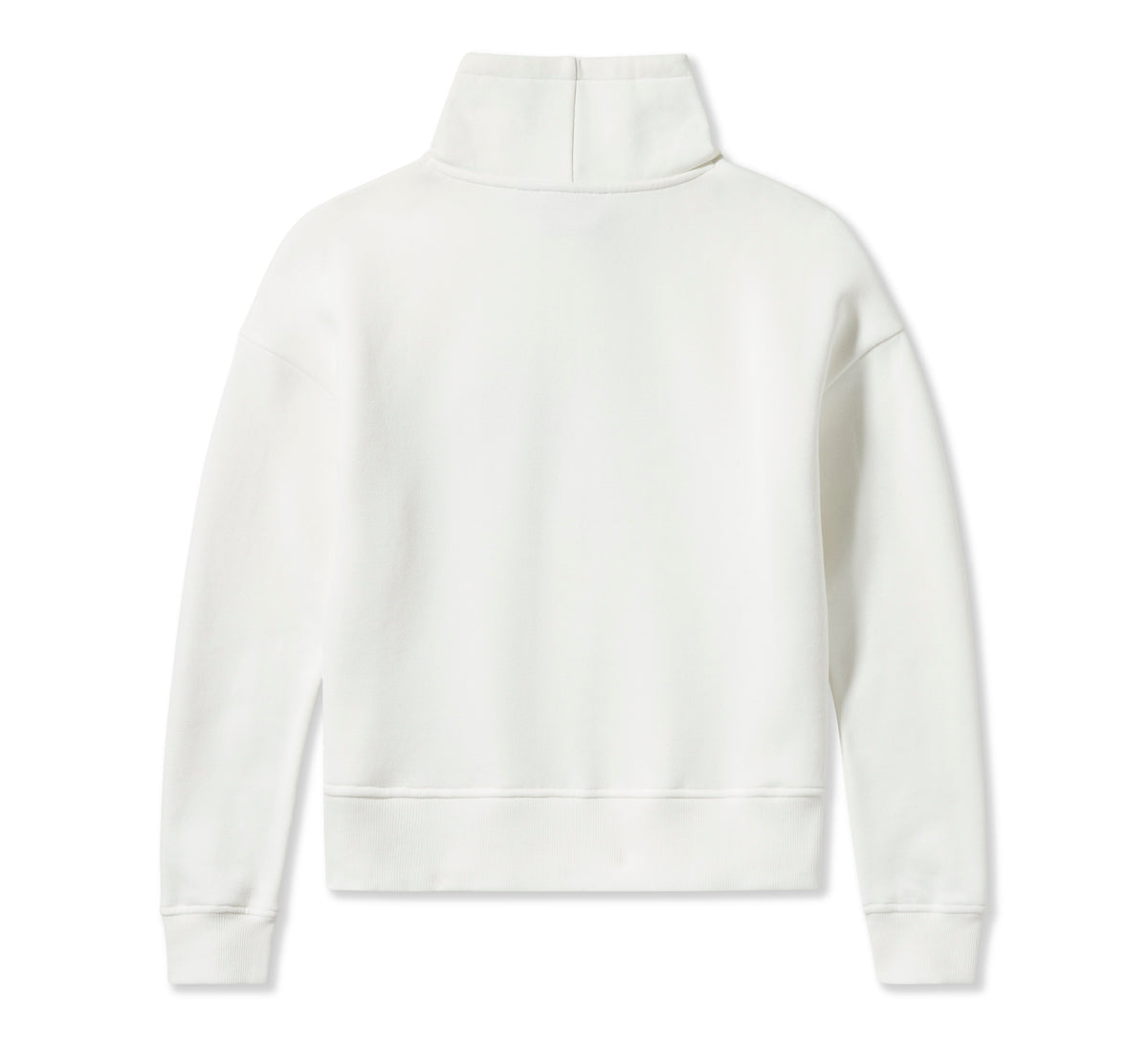Harley-Davidson Women's Essential Bar & Shield Funnel Neck Pullover - Cloud Dancer