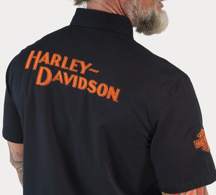Harley-Davidson Men's Whiplash Shirt - Black Beauty