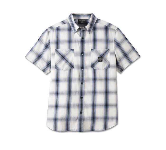 Harley Davidson Men's Forever Harley Shirt - Blue Plaid