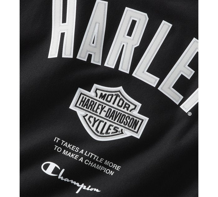 Harley-Davidson Champion Fanatic Crew Neck Sweatshirt - Black & Silver