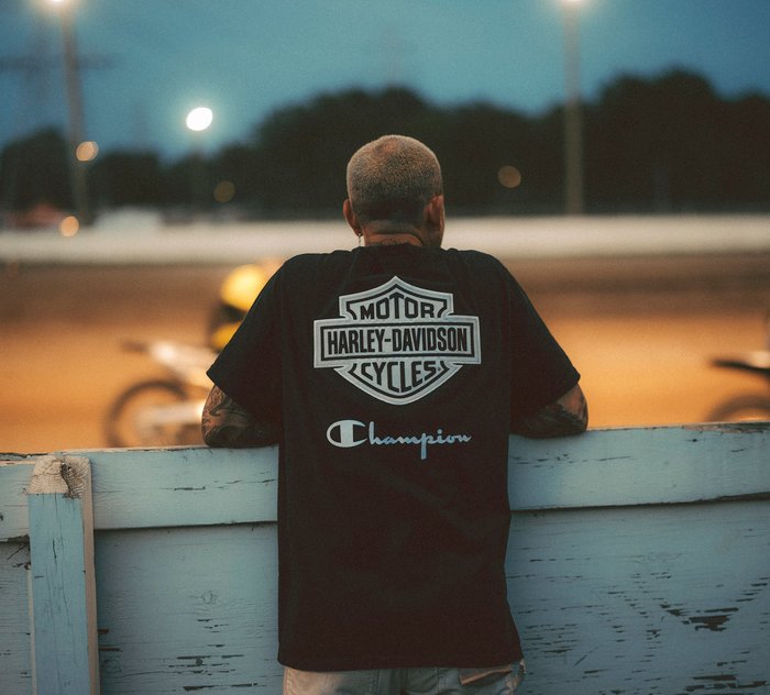 Harley-Davidson Champion Fanatic Tee - Black & Silver