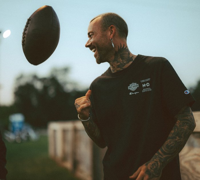 Harley-Davidson Champion Fanatic Tee - Black & Silver