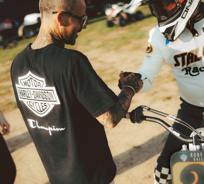 Harley-Davidson Champion Fanatic Tee - Black & Silver