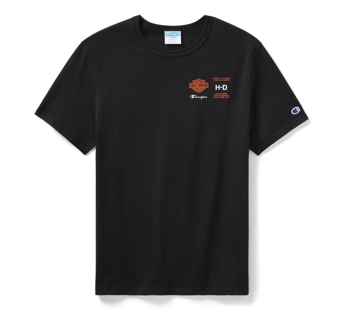 Harley-Davidson Champion Fanatic Tee - Black & Orange