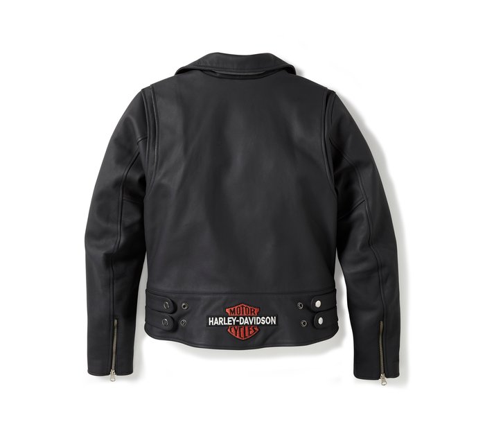 Harley-Davidson Women's H-D Rebel Biker Leather Riding Jacket