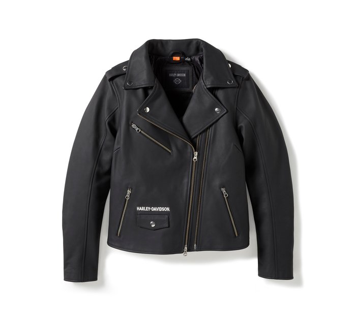 Harley-Davidson Women's H-D Rebel Biker Leather Riding Jacket Harley-Davidson Women's H-D Rebel Biker Leather Riding Jacket