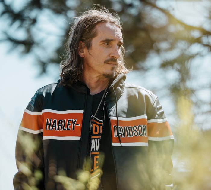 Harley-Davidson Men's H-D Trenton Leather Riding Jacket