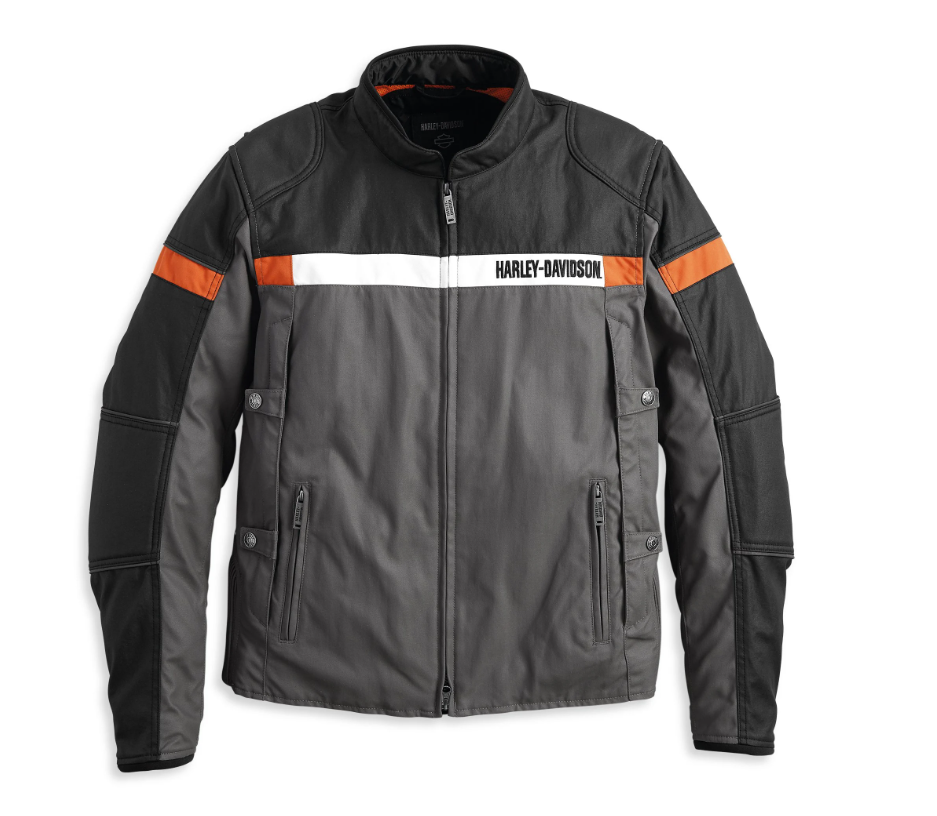 Harley- Davidson Men's Amalgam Textile Triple Vent System Riding Jacke