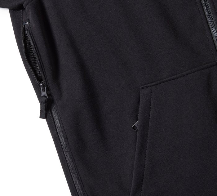 Harley-Davidson Men's H-D Trenton Deflector 2.0 Hooded Riding Fleece - Harley Black