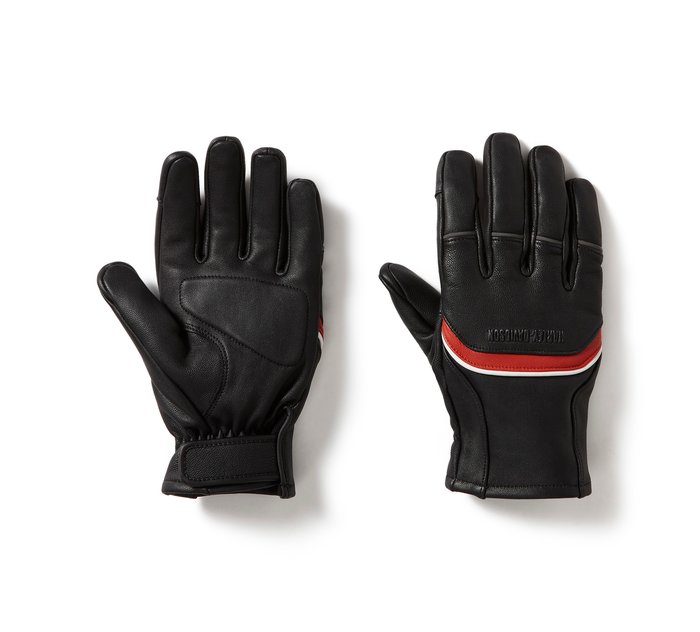 Harley-Davidson Men's H-D Trenton Leather Riding Gloves