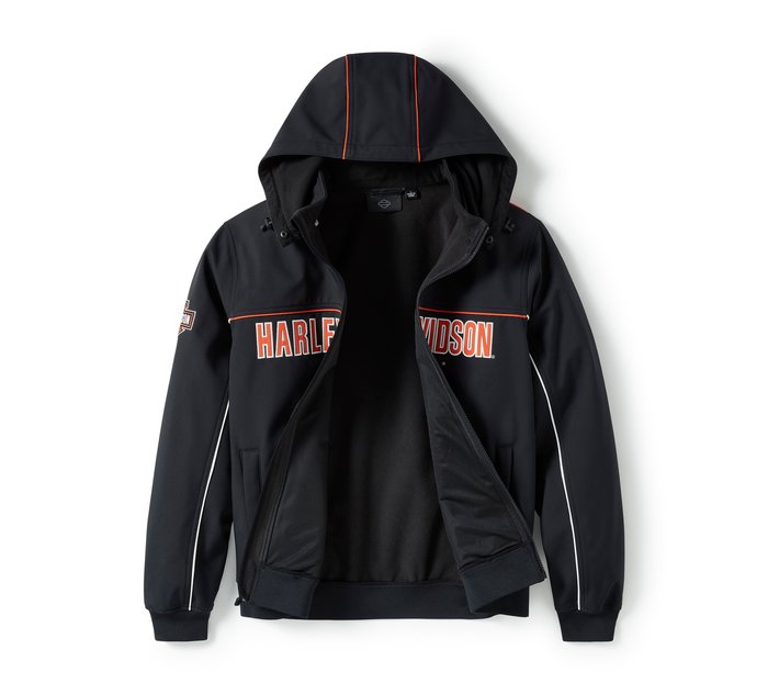 Harley-Davidson Men's Idyll Windproof Soft Shell Jacket - Harley Black