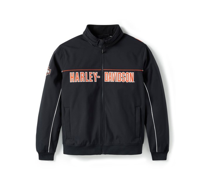 Harley-Davidson Men's Idyll Windproof Soft Shell Jacket - Harley Black